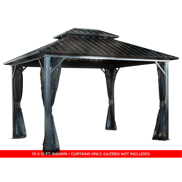 Genova II Double Roof Hardtop Gazebo 2 Genova II Double Roof Hardtop Gazebo - Image 2