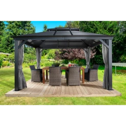 Mykonos II Double Roof Hardtop Gazebo 9 Mykonos II Double Roof Hardtop Gazebo -ShelterLogic || Arrow Shop MYKONOSII 2