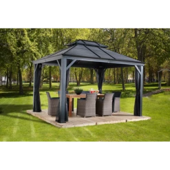 Mykonos II Double Roof Hardtop Gazebo 10 Mykonos II Double Roof Hardtop Gazebo -ShelterLogic || Arrow Shop MYKONOSII 3