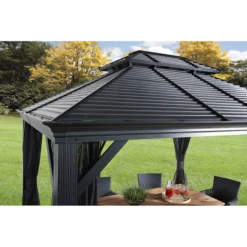 Mykonos II Double Roof Hardtop Gazebo 11 Mykonos II Double Roof Hardtop Gazebo -ShelterLogic || Arrow Shop MYKONOSII 4