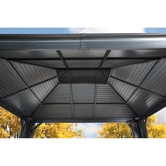 Mykonos II Double Roof Hardtop Gazebo 6 Mykonos II Double Roof Hardtop Gazebo - Image 6