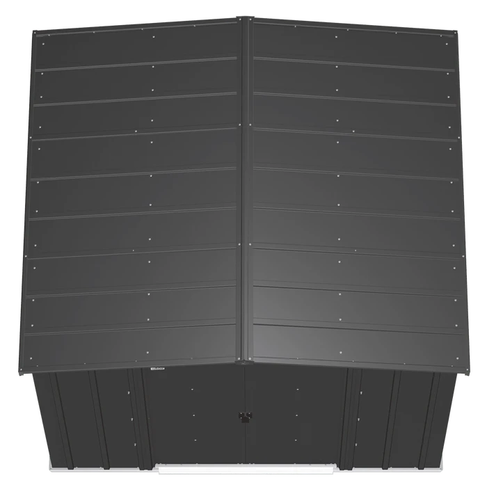 Arrow Classic Steel Storage Shed, 8X7, Charcoal 3 Arrow Classic Steel Storage Shed, 8X7, Charcoal - Image 3