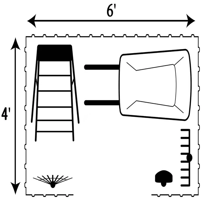 Arrow Elite Steel Storage Shed, 6x4, Blue Grey 7 Arrow Elite Steel Storage Shed, 6x4, Blue Grey - Image 7