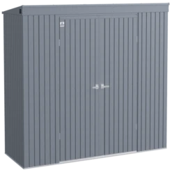 Arrow Elite Steel Storage Shed, 10x4, Anthracite