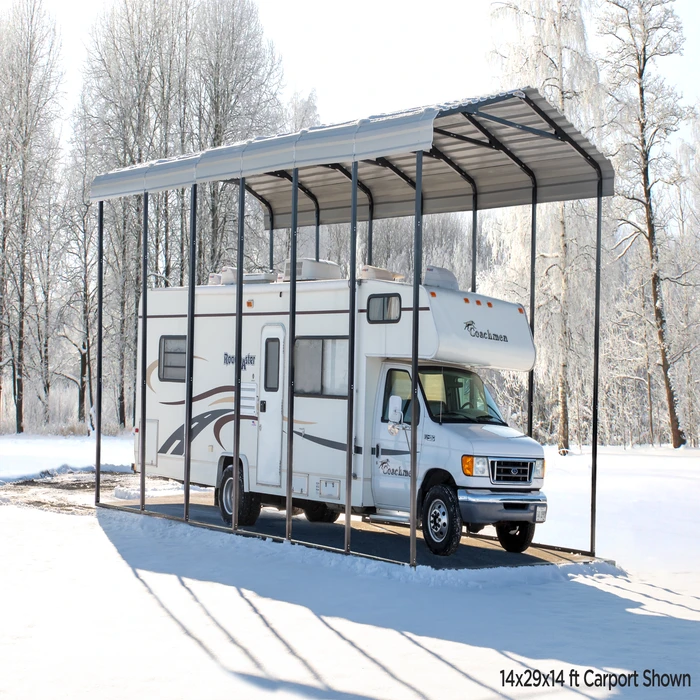 Arrow RV Carport, 14 Ft. X 20 Ft. X 14 Ft. Charcoal 16 Arrow RV Carport, 14 Ft. X 20 Ft. X 14 Ft. Charcoal - Image 16