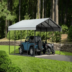 Arrow Carport 20x20x09 Eggshell BKP -ShelterLogic || Arrow Shop calmea7dswpndytnpsdc