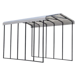 Arrow RV Carport, 14 Ft. X 24 Ft. X 14 Ft. Eggshell