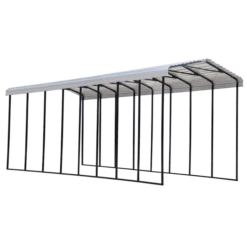 Arrow RV Carport, 14 Ft. X 38 Ft. X 14 Ft. Eggshell