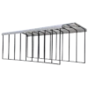 Arrow RV Carport, 14 Ft. X 42 Ft. X 14 Ft. Eggshell