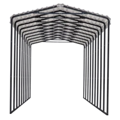 Arrow RV Carport, 14 Ft. X 42 Ft. X 14 Ft. Charcoal 7 Arrow RV Carport, 14 Ft. X 42 Ft. X 14 Ft. Charcoal -ShelterLogic || Arrow Shop carportprogram cph144714 cphc144714 silo image 03 1