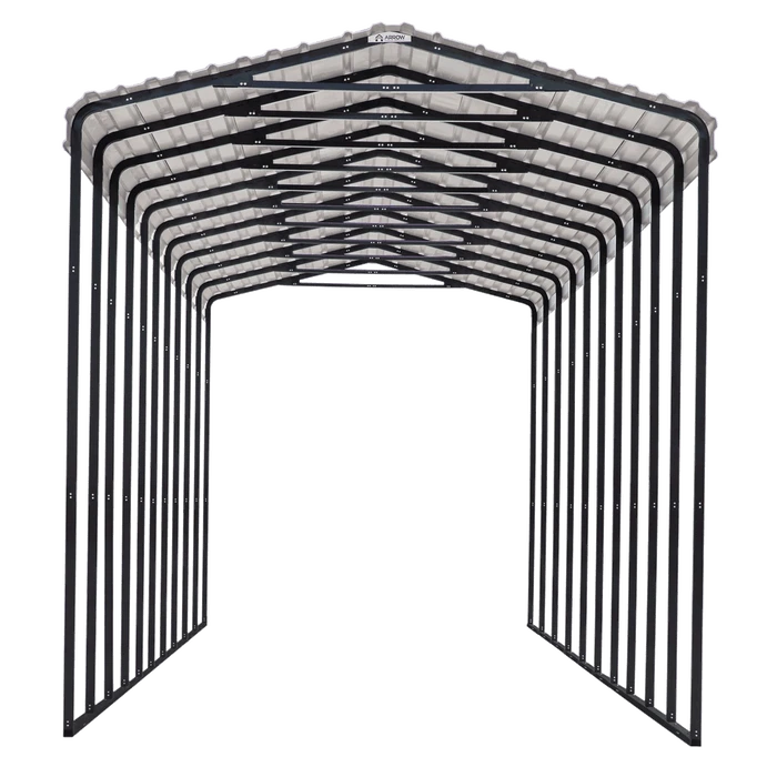 Arrow RV Carport, 14 Ft. X 47 Ft. X 14 Ft. Eggshell 3 Arrow RV Carport, 14 Ft. X 47 Ft. X 14 Ft. Eggshell - Image 3