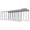 Arrow RV Carport, 14 Ft. X 47 Ft. X 14 Ft. Eggshell