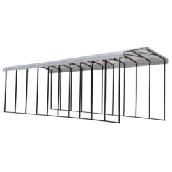 Arrow RV Carport, 14 Ft. X 47 Ft. X 14 Ft. Eggshell