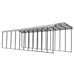 Arrow RV Carport, 14 Ft. X 51 Ft. X 14 Ft. Eggshell