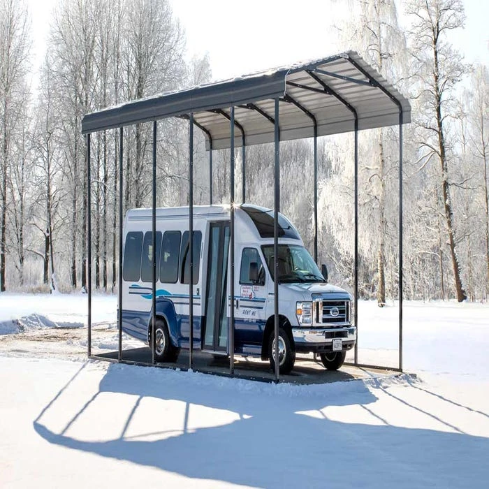 Arrow RV Carport, 14 Ft. X 24 Ft. X 14 Ft. Charcoal 5 Arrow RV Carport, 14 Ft. X 24 Ft. X 14 Ft. Charcoal - Image 5