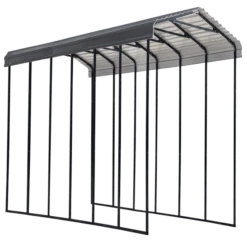 Arrow RV Carport, 14 Ft. X 29 Ft. X 14 Ft. Charcoal