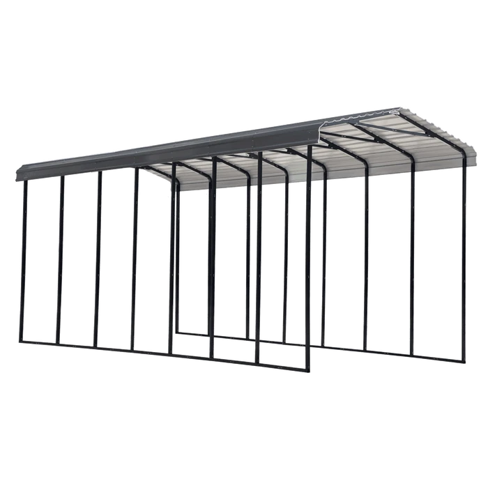 Arrow RV Carport, 14 Ft. X 33 Ft. X 14 Ft. Charcoal 1 Arrow RV Carport, 14 Ft. X 33 Ft. X 14 Ft. Charcoal