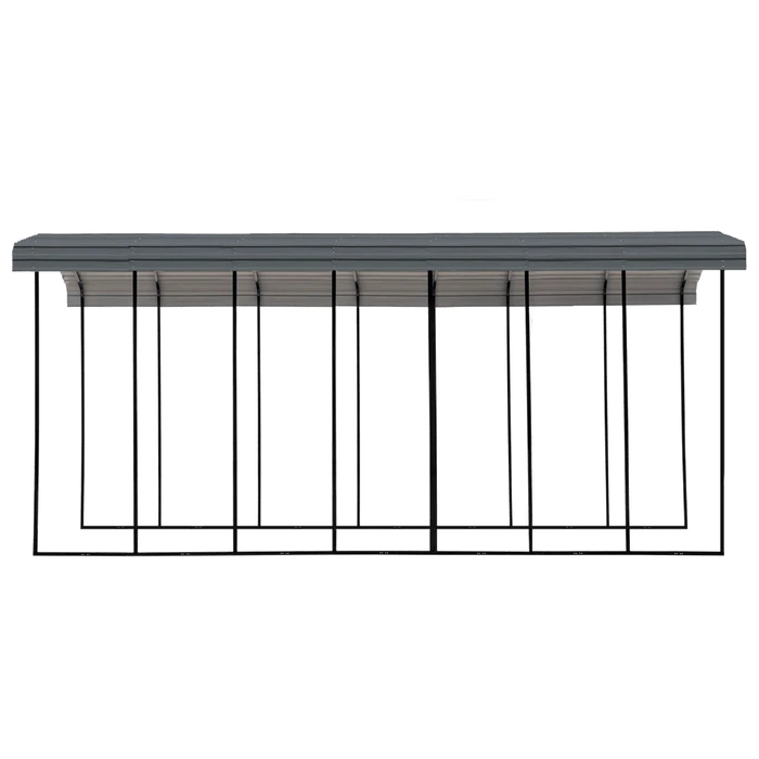 Arrow RV Carport, 14 Ft. X 33 Ft. X 14 Ft. Charcoal 2 Arrow RV Carport, 14 Ft. X 33 Ft. X 14 Ft. Charcoal - Image 2