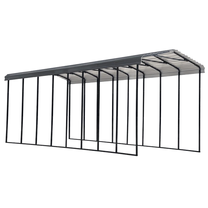 Arrow RV Carport, 14 Ft. X 38 Ft. X 14 Ft. Charcoal 1 Arrow RV Carport, 14 Ft. X 38 Ft. X 14 Ft. Charcoal