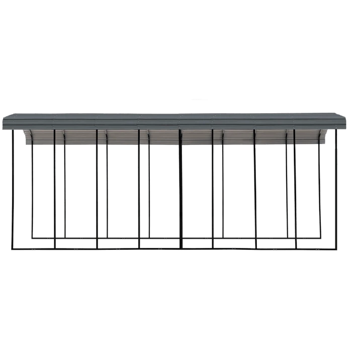 Arrow RV Carport, 14 Ft. X 38 Ft. X 14 Ft. Charcoal 2 Arrow RV Carport, 14 Ft. X 38 Ft. X 14 Ft. Charcoal - Image 2