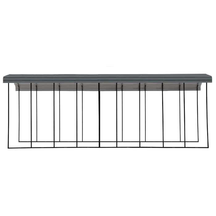 Arrow RV Carport, 14 Ft. X 42 Ft. X 14 Ft. Charcoal 2 Arrow RV Carport, 14 Ft. X 42 Ft. X 14 Ft. Charcoal - Image 2