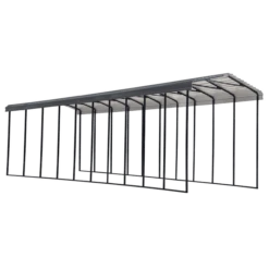 Arrow RV Carport, 14 Ft. X 47 Ft. X 14 Ft. Charcoal