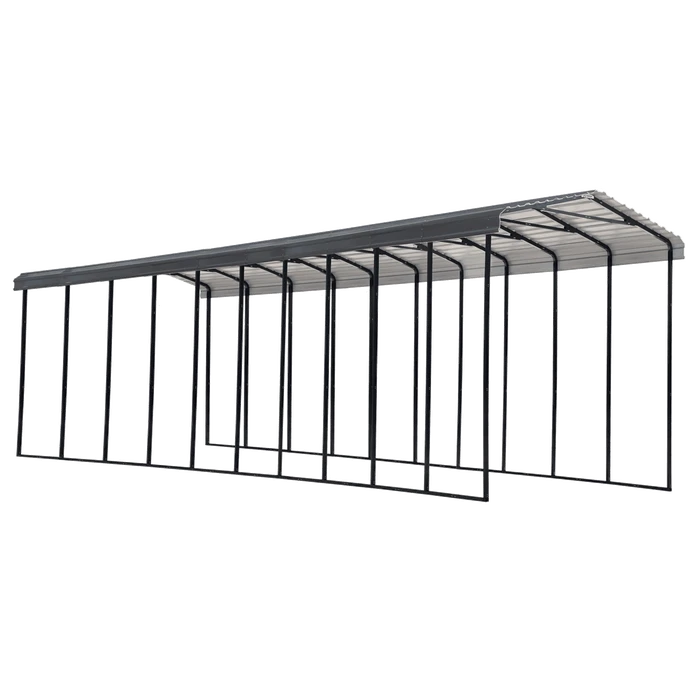 Arrow RV Carport, 14 Ft. X 47 Ft. X 14 Ft. Charcoal 1 Arrow RV Carport, 14 Ft. X 47 Ft. X 14 Ft. Charcoal