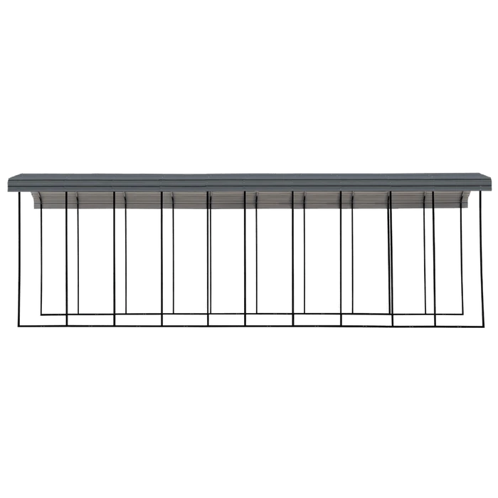 Arrow RV Carport, 14 Ft. X 47 Ft. X 14 Ft. Charcoal 2 Arrow RV Carport, 14 Ft. X 47 Ft. X 14 Ft. Charcoal - Image 2