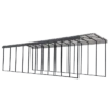 Arrow RV Carport, 14 Ft. X 51 Ft. X 14 Ft. Charcoal