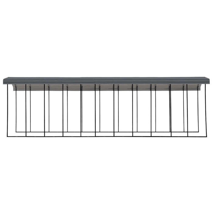 Arrow RV Carport, 14 Ft. X 51 Ft. X 14 Ft. Charcoal 2 Arrow RV Carport, 14 Ft. X 51 Ft. X 14 Ft. Charcoal - Image 2