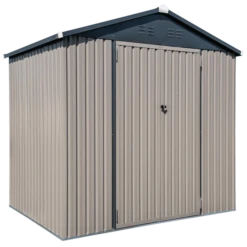Arrow Cover-IT 8x6 Ft. Grey Metal Shed