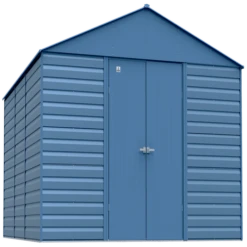 Arrow Select Steel Storage Shed, 14x17, Blue Grey