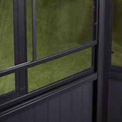 Charleston Solarium, 12 Ft. X 18 Ft. Dark Gray -ShelterLogic || Arrow Shop charleston detail image 03