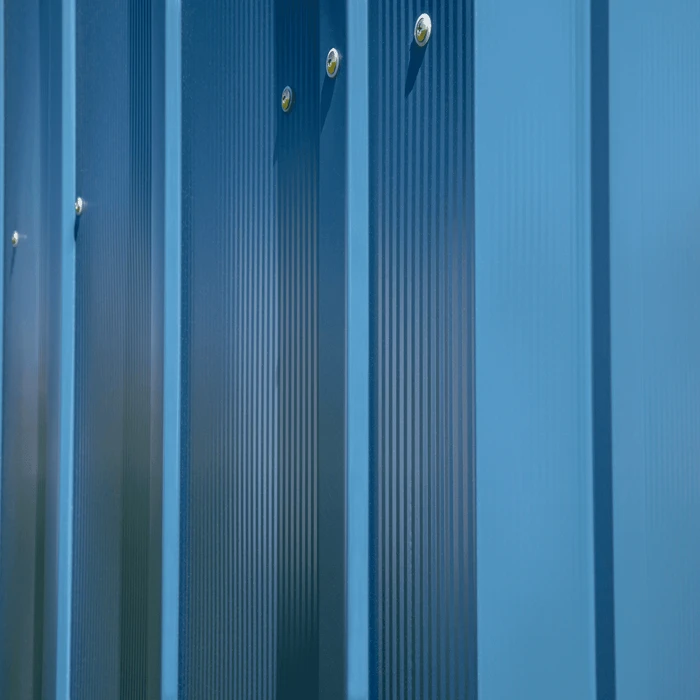 Arrow Classic Steel Storage Shed, 8X7, Blue Grey 7 Arrow Classic Steel Storage Shed, 8X7, Blue Grey - Image 7