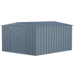 Arrow Classic Steel Storage Shed, 10 Ft. X 12 Ft., Blue Grey -ShelterLogic || Arrow Shop clg1012bg silo image 06