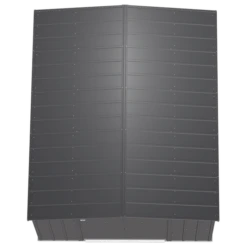 Arrow Classic Steel Storage Shed, 10 Ft. X 12 Ft., Charcoal -ShelterLogic || Arrow Shop clg1012cc silo image 03