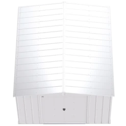 Arrow Classic Steel Storage Shed, 10 Ft. X 12 Ft., Flute Grey -ShelterLogic || Arrow Shop clg1012fg silo image 03