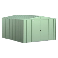 Arrow Classic Steel Storage Shed, 10 Ft. X 12 Ft., Sage Green