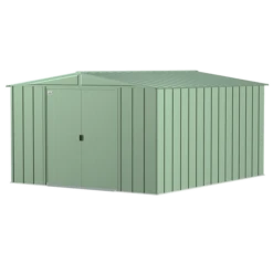Arrow Classic Steel Storage Shed, 10 Ft. X 12 Ft., Sage Green -ShelterLogic || Arrow Shop clg1012sg silo image 06
