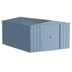 ShelterLogic || Arrow Shop 6 Arrow Classic Steel Storage Shed, 10 Ft. X 14 Ft., Blue Grey
