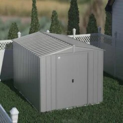 Arrow Classic Steel Storage Shed, 10 Ft. X 14 Ft., Charcoal -ShelterLogic || Arrow Shop clg1014cc image 01