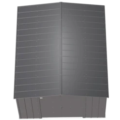 Arrow Classic Steel Storage Shed, 10 Ft. X 14 Ft., Charcoal -ShelterLogic || Arrow Shop clg1014cc silo image 03