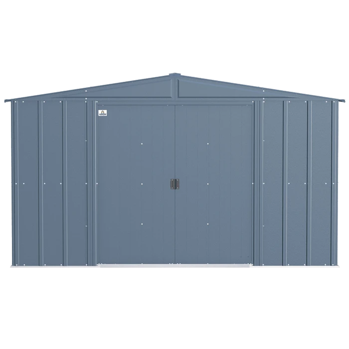 Arrow Classic Steel Storage Shed, 10 Ft. X 8 Ft., Blue Grey 5 Arrow Classic Steel Storage Shed, 10 Ft. X 8 Ft., Blue Grey - Image 5