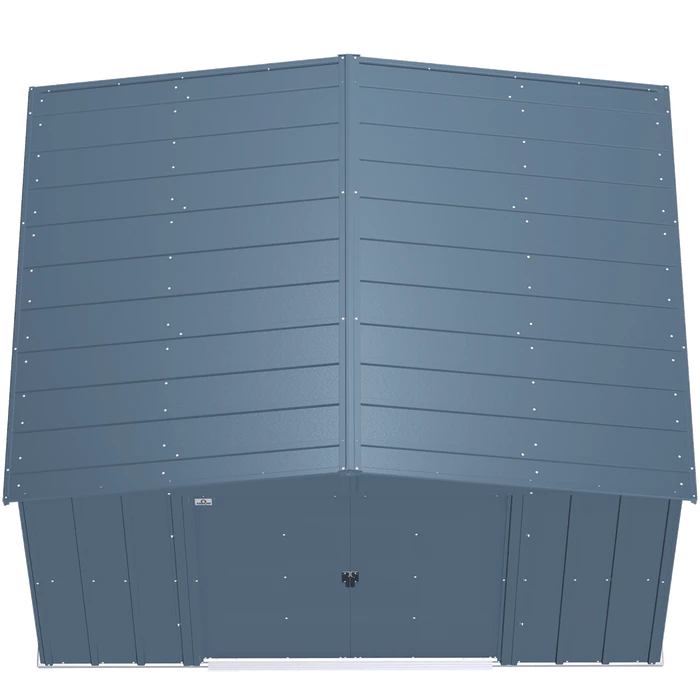 Arrow Classic Steel Storage Shed, 10 Ft. X 8 Ft., Blue Grey 6 Arrow Classic Steel Storage Shed, 10 Ft. X 8 Ft., Blue Grey - Image 6