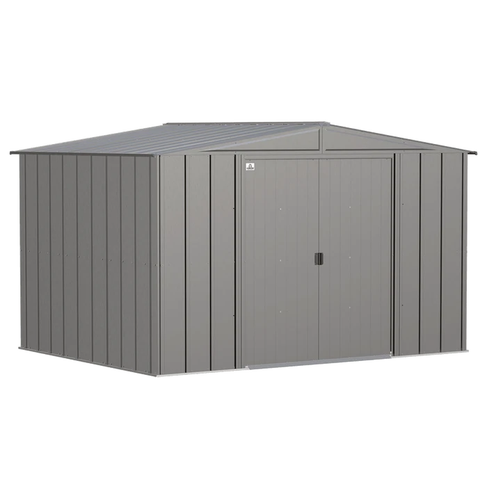 Arrow Classic Steel Storage Shed, 10 Ft. X 8 Ft., Charcoal 1 Arrow Classic Steel Storage Shed, 10 Ft. X 8 Ft., Charcoal