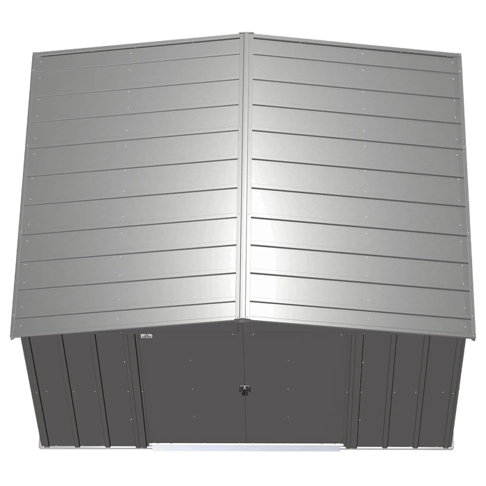 Arrow Classic Steel Storage Shed, 10 Ft. X 8 Ft., Charcoal 6 Arrow Classic Steel Storage Shed, 10 Ft. X 8 Ft., Charcoal - Image 6