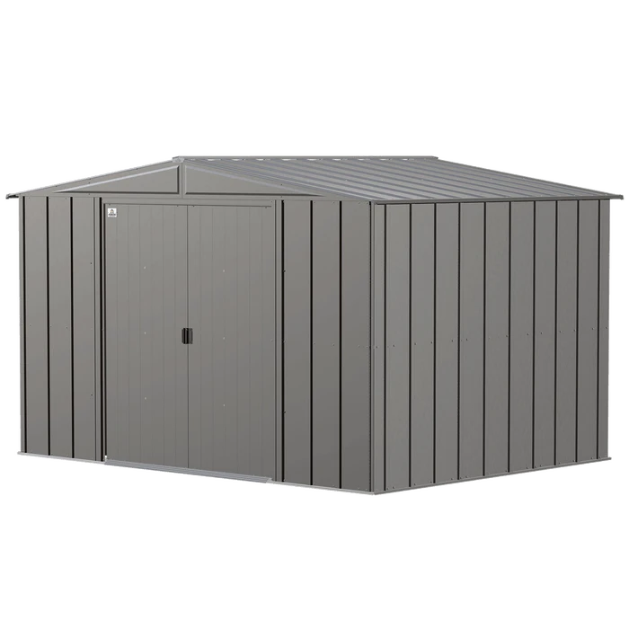 Arrow Classic Steel Storage Shed, 10 Ft. X 8 Ft., Charcoal 9 Arrow Classic Steel Storage Shed, 10 Ft. X 8 Ft., Charcoal - Image 9