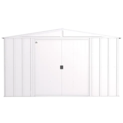 Arrow Classic Steel Storage Shed, 10 Ft. X 8 Ft., Flute Grey -ShelterLogic || Arrow Shop clg108fg silo image 02