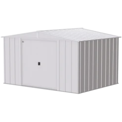 Arrow Classic Steel Storage Shed, 10 Ft. X 8 Ft., Flute Grey -ShelterLogic || Arrow Shop clg108fg silo image 06
