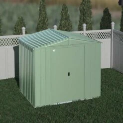 Arrow Classic Steel Storage Shed, 10 Ft. X 8 Ft., Sage Green -ShelterLogic || Arrow Shop clg108sg image 01